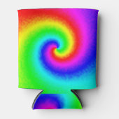 ヴィンテージヒッパイボホ絞り染めトワサイケデリックリル 缶クーラー (正面)