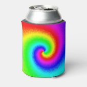 ヴィンテージヒッパイボホ絞り染めトワサイケデリックリル 缶クーラー (缶裏面)