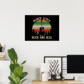 ヴィンテージヒッパイヴァンフラワーバスピースラブ ポスター (ホームオフィス)