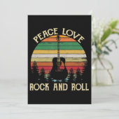 ヴィンテージヒッパイヴァンフラワーバスピースラブ 招待状 (スタンド正面)