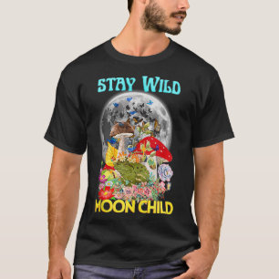 ヴィンテージヒッピー・ボホスタイルのカエルは野生のままである Tシャツ