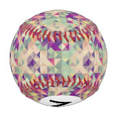 ヴィンテージヒップスターの幾何学的パターン。 野球ボール (裏面)