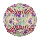 ヴィンテージヒップスターの幾何学的パターン。 野球ボール (正面)