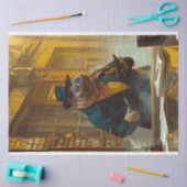 ヴィンテージヒッポザブックデコップページ 薄葉紙 (クラフト)