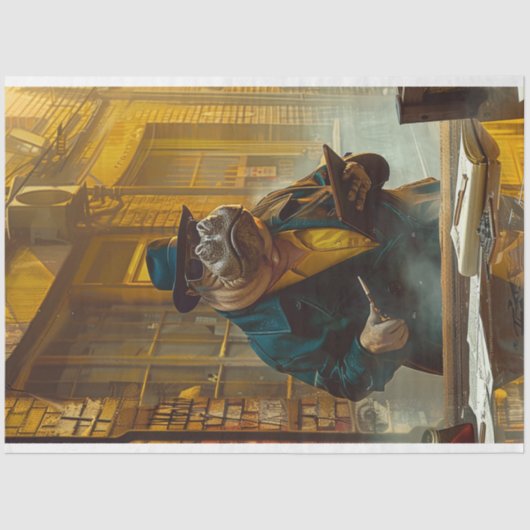 ヴィンテージヒッポザブックデコップページ 薄葉紙 (正面)