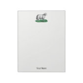 ヴィンテージヒツエウファームアニマルズスケッチC ノートパッド (回転)