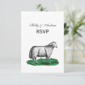 ヴィンテージヒツエウファームアニマルズスケッチC 出欠カード (スタンド正面)