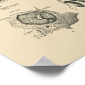 ヴィンテージヒトスカルボーン1880プリント ポスター (角)