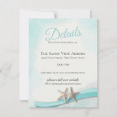 ヴィンテージヒトデとレースの詳細と情報 招待状 (正面)