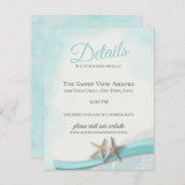 ヴィンテージヒトデとレースの詳細と情報 招待状 (正面/裏面)