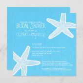ヴィンテージヒトデビーチブライダルシャワー招待状 招待状 (正面/裏面)