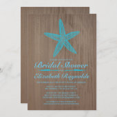 ヴィンテージヒトデブライダルシャワー招待状 招待状 (正面/裏面)