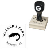 ヴィンテージヒトモノグラム切手 ラバースタンプ (押印)