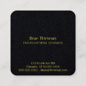 ヴィンテージヒト脳イラストレーション虹勾配  スクエア名刺 (裏面)