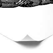 ヴィンテージヒト脳イラストレーション ポスター (コーナー)