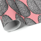 ヴィンテージヒト脳イラストレーション ラッピングペーパー (ロールコーナー)