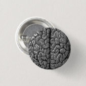 ヴィンテージヒト脳イラストレーション 缶バッジ (正面&裏面)