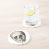 ヴィンテージヒト解剖学スカル、ハロウィーン骨格 コースター (側面)