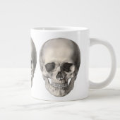 ヴィンテージヒト解剖学スカル、ハロウィーン骨格 ジャンボコーヒーマグカップ (右)
