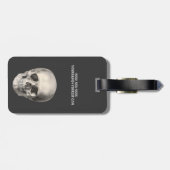 ヴィンテージヒト解剖学スカル、ハロウィーン骨格 ラゲッジタグ (裏面横)