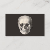 ヴィンテージヒト解剖学スカル、ハロウィーン骨格 名刺 (裏面)
