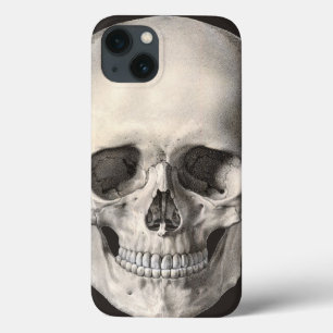 ヴィンテージヒト解剖学スカル、ハロウィーン骨格 iPhone 13ケース