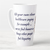 ヴィンテージヒト解剖学ハート器官ヘルシー カフェラテマグ (左アングル)