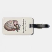 ヴィンテージヒト解剖学ハート器官ヘルシー ラゲッジタグ (裏面横)