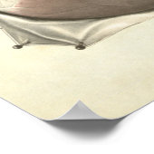 ヴィンテージヒト解剖学プリントハート筋肉 ポスター (角)