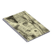 ヴィンテージヒト解剖学喉頭脚レオナルドダヴィンチ ノートブック (右側)