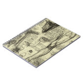 ヴィンテージヒト解剖学喉頭脚レオナルドダヴィンチ ノートブック (左側)