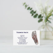 ヴィンテージヒト解剖学足足 名刺 (スタンド正面)