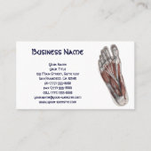 ヴィンテージヒト解剖学足足 名刺 (正面)