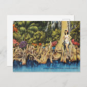 ヴィンテージヒノキ膝アットフロリダヒノキ庭園 ポストカード (正面/裏面)