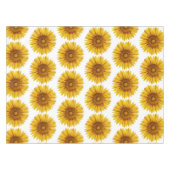 ヴィンテージヒマワリハッピーフラワー テーブルクロス (正面(横))