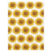 ヴィンテージヒマワリハッピーフラワー テーブルクロス (正面)