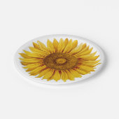 ヴィンテージヒマワリハッピーフラワー ペーパープレート (アングル)