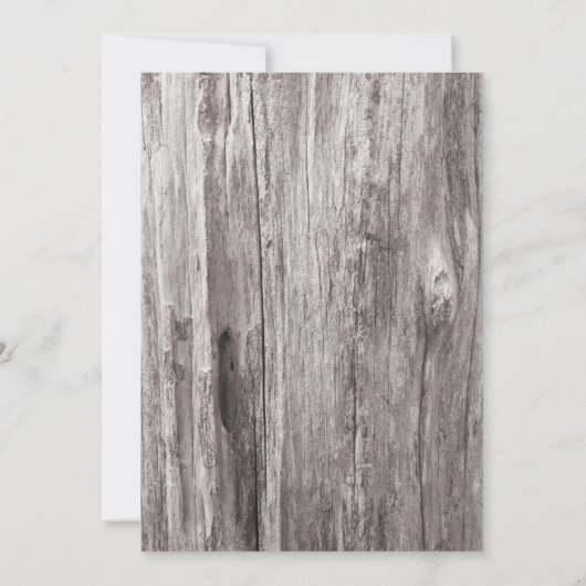 ヴィンテージヒマワリ古木木赤ちゃんシャワー 招待状 (裏面)