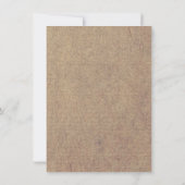 ヴィンテージヒマワリ素朴結婚式招待状 招待状 (裏面)