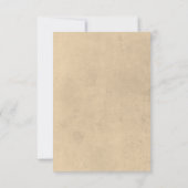 ヴィンテージヒマワリ結婚フローラ セーブザデート (裏面)