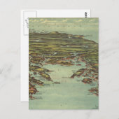 ヴィンテージヒメコンドル湾図（1907年） ポストカード (正面/裏面)