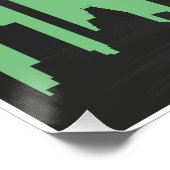 ヴィンテージヒューストンシティスケープ ポスター (コーナー)