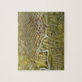 ヴィンテージヒューストンテキサス州の地図(1891年) ジグソーパズル (縦)