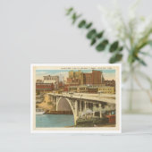 ヴィンテージヒューストンテキサス州メインセントビアドクトチャンネル ポストカード (スタンド正面)