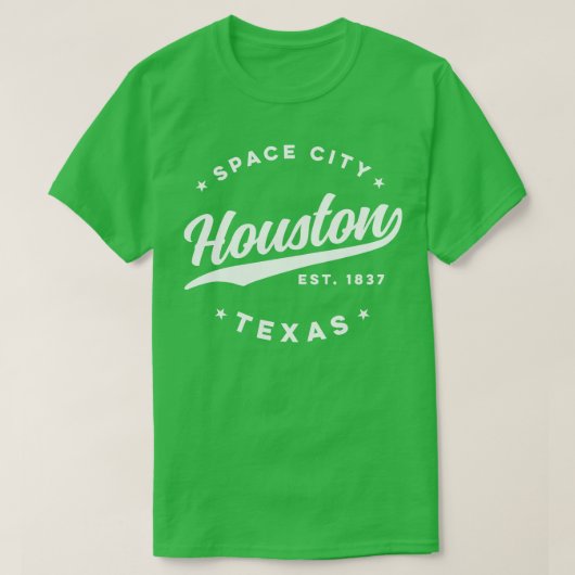 ヴィンテージヒューストンテキサス州宇宙シティUSA Tシャツ (デザイン正面)