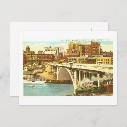 ヴィンテージヒューストン,テキサス州,スカイラインポストカード ポストカード (正面/裏面)