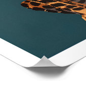 ヴィンテージヒョウが動物園を訪れる ポスター (角)