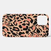 ヴィンテージヒョウ柄デザイン Case-Mate iPhoneケース (裏面 (横))