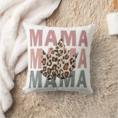 ヴィンテージヒョウ母かわい最高の母記念日 クッション (ブランケット)