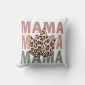 ヴィンテージヒョウ母かわい最高の母記念日 クッション (正面)